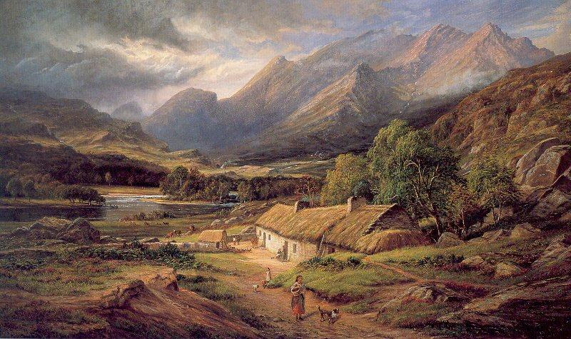 Marquis, James Richard Sunshine and Showers- At Home in Killarney China oil painting art